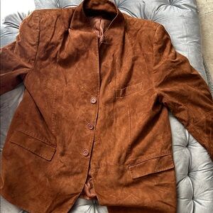 Michael Kors Tan Suede Jacket Satin Lining